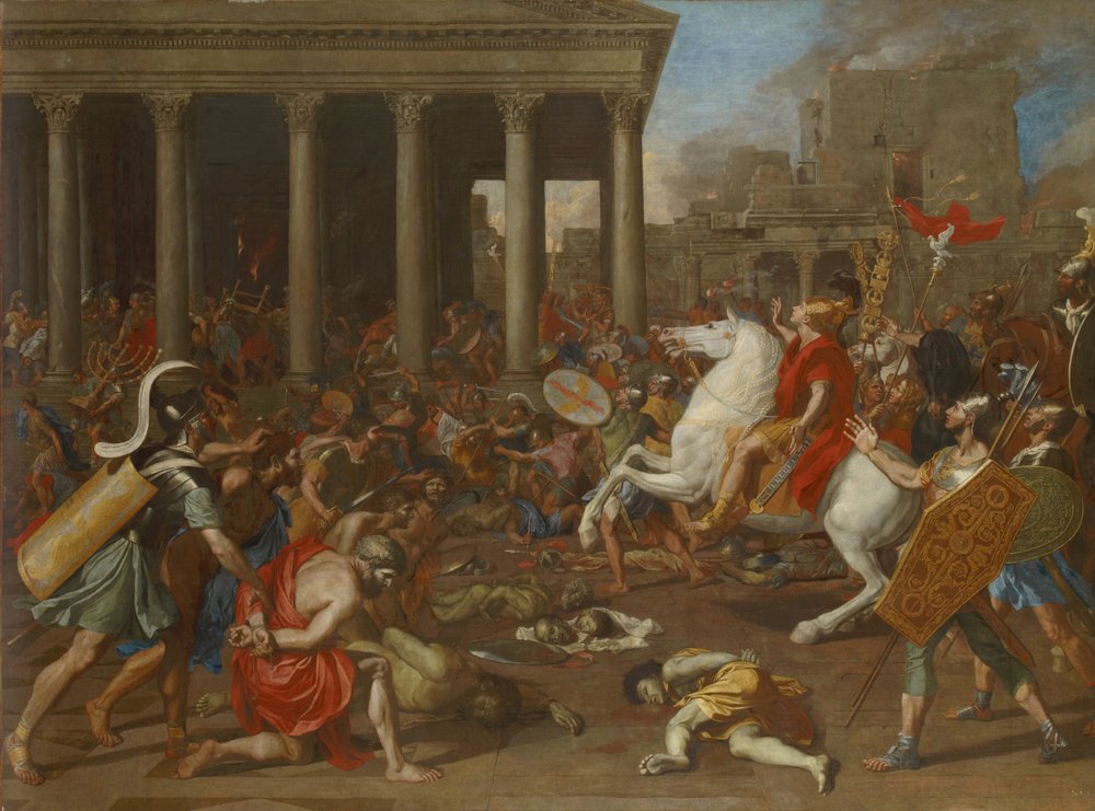 A conquista de Jerusalém pelo imperador Tito de Nicolas Poussin