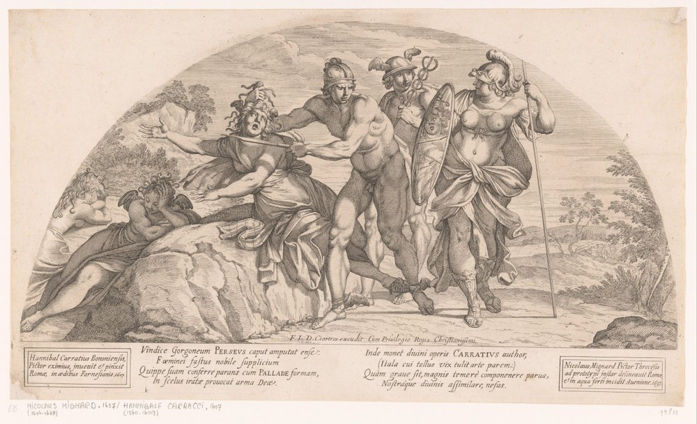 Perseus beheads Medusa
Contos da Odisseia (título da série) de Nicolas Mignard