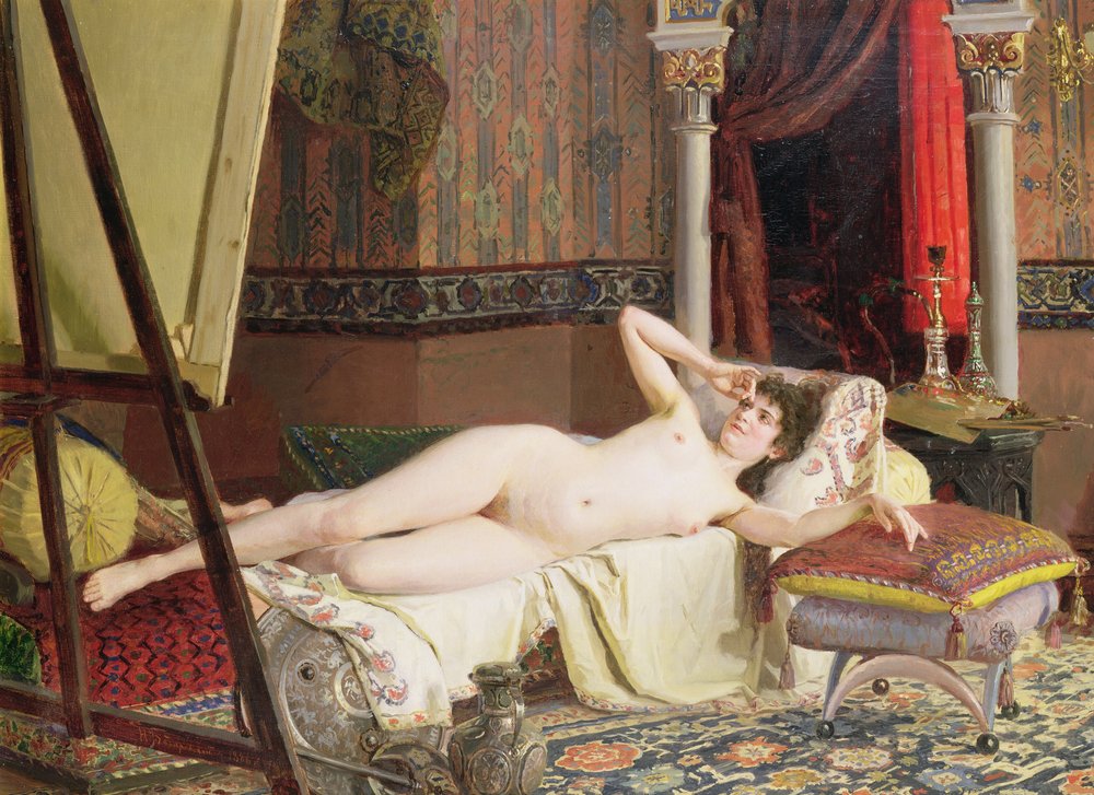 O modelo do artista de Nikolai K. Bodarevski