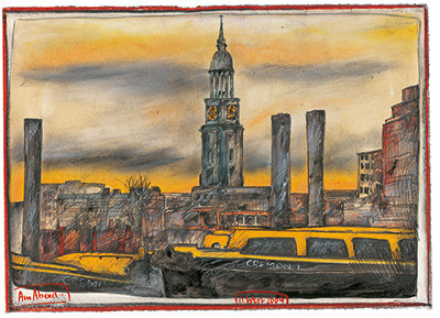 Ao entardecer, Hamburgo de Ole West