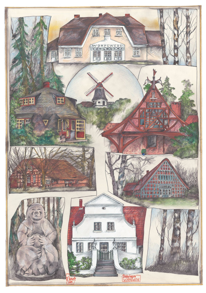 Folha de imagens de Worpswede de Ole West