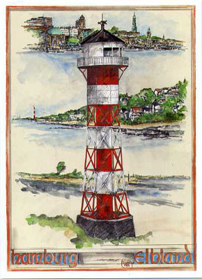 Região do Elba de Hamburgo de Ole West