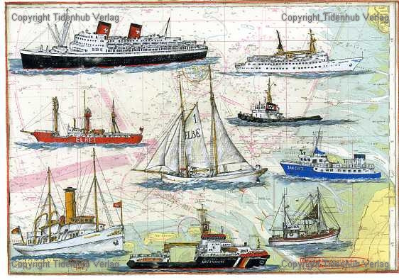 Navios históricos do estuário do Elba de Ole West