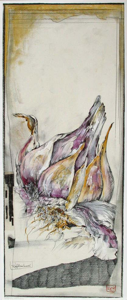 Desenho de alho de Ole West