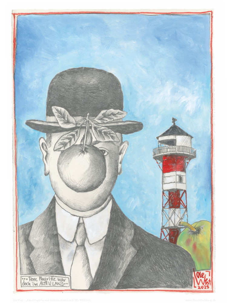 René Magritte esteve, afinal, no Altes Land de Ole West