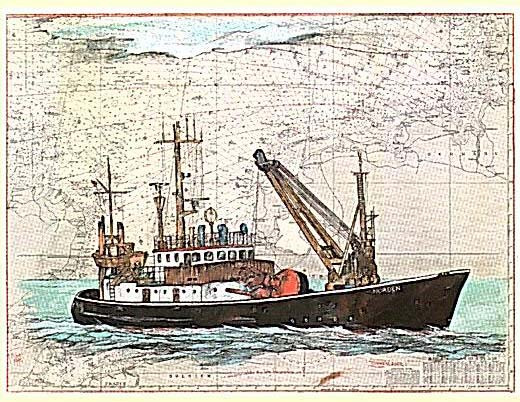 Navio lançador de bóias Norden de Ole West