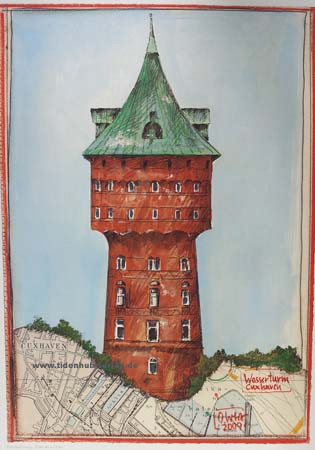 Torre de água de Cuxhaven de Ole West