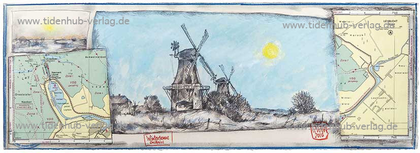 Sol de inverno Greetsiel de Ole West
