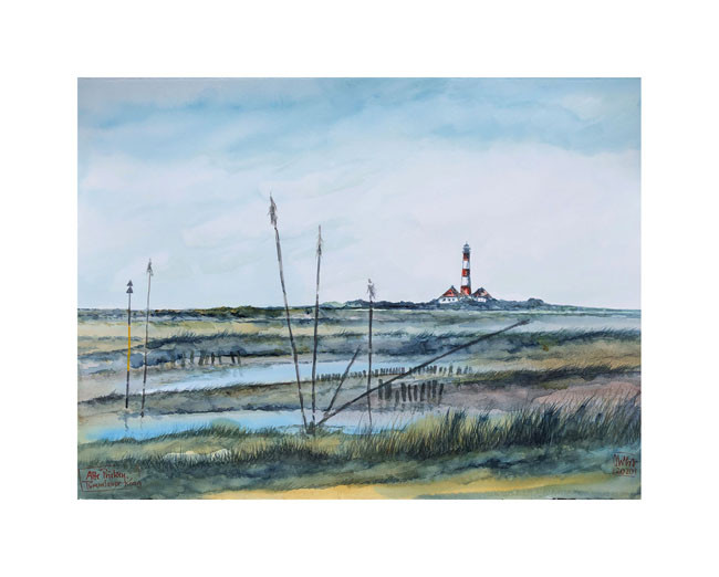 Antigas balizas de canal (Westerheversand) de Ole West