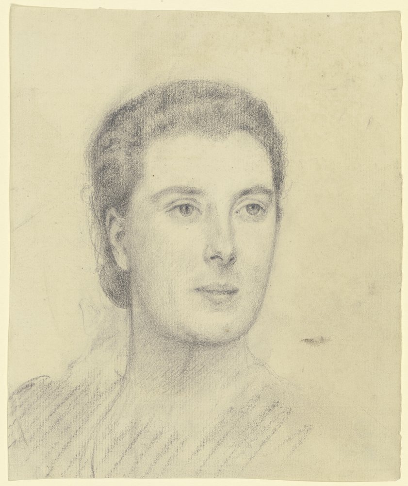 Retrato de uma dama (Margret Freebody?) de Otto Scholderer