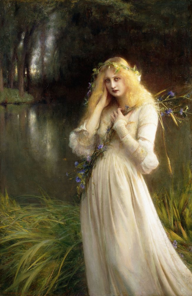 Ofélia, 1909 de Pascal Adolphe Jean Dagnan-Bouveret