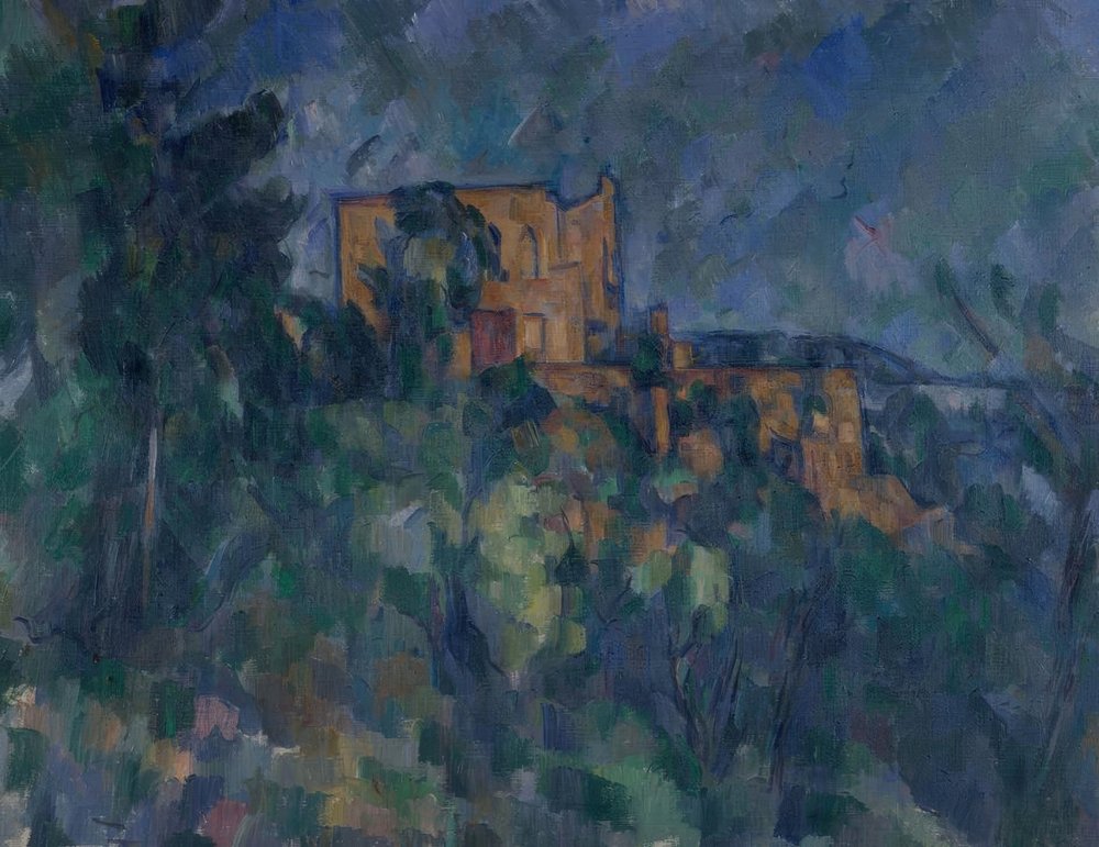 Castle-Preto de Paul Cézanne