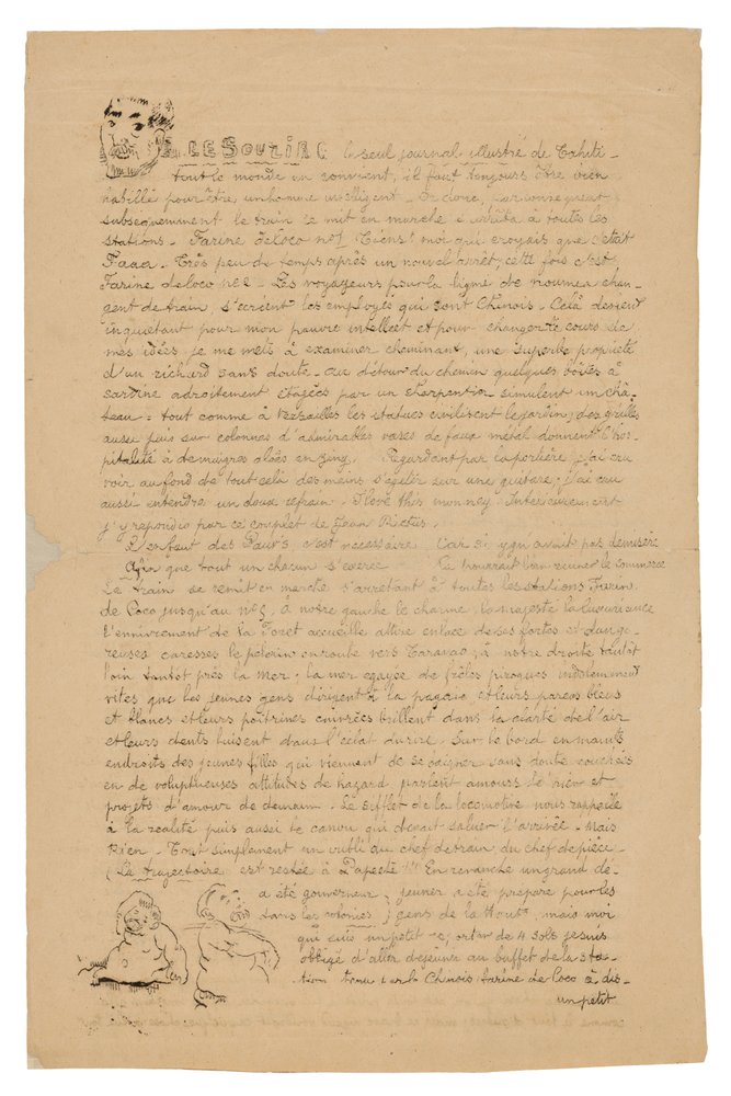 Le sourire: Jornal sérieux, 21 de agosto de 1899 de Paul Gauguin