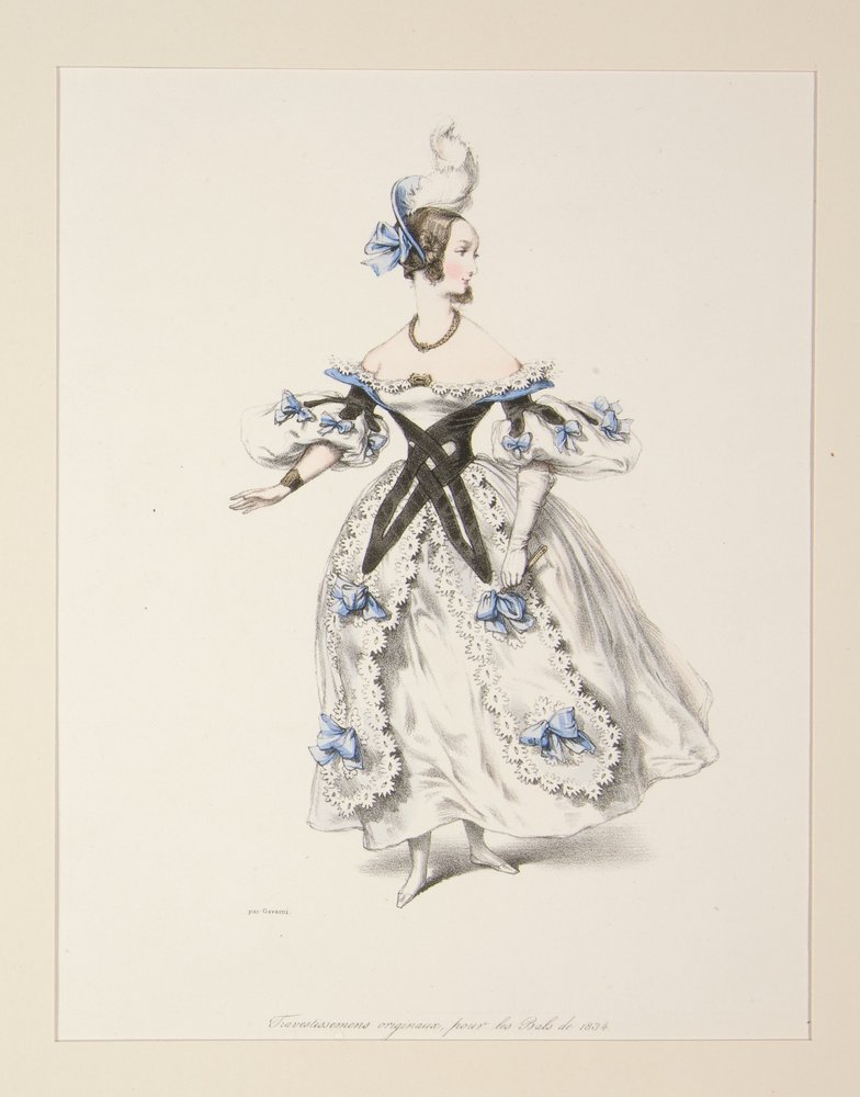 DISFARCES ORIGINAIS para os bailes de 1834. N.º 1. de Paul Gavarni