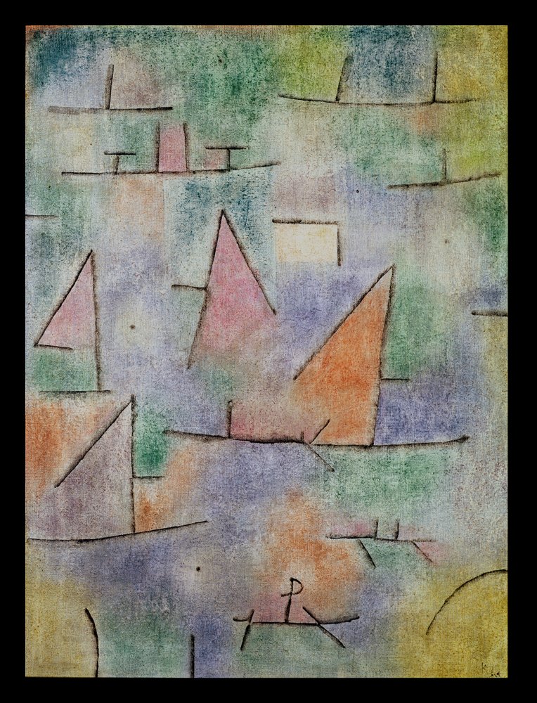 Porto com navios à vela de Paul Klee