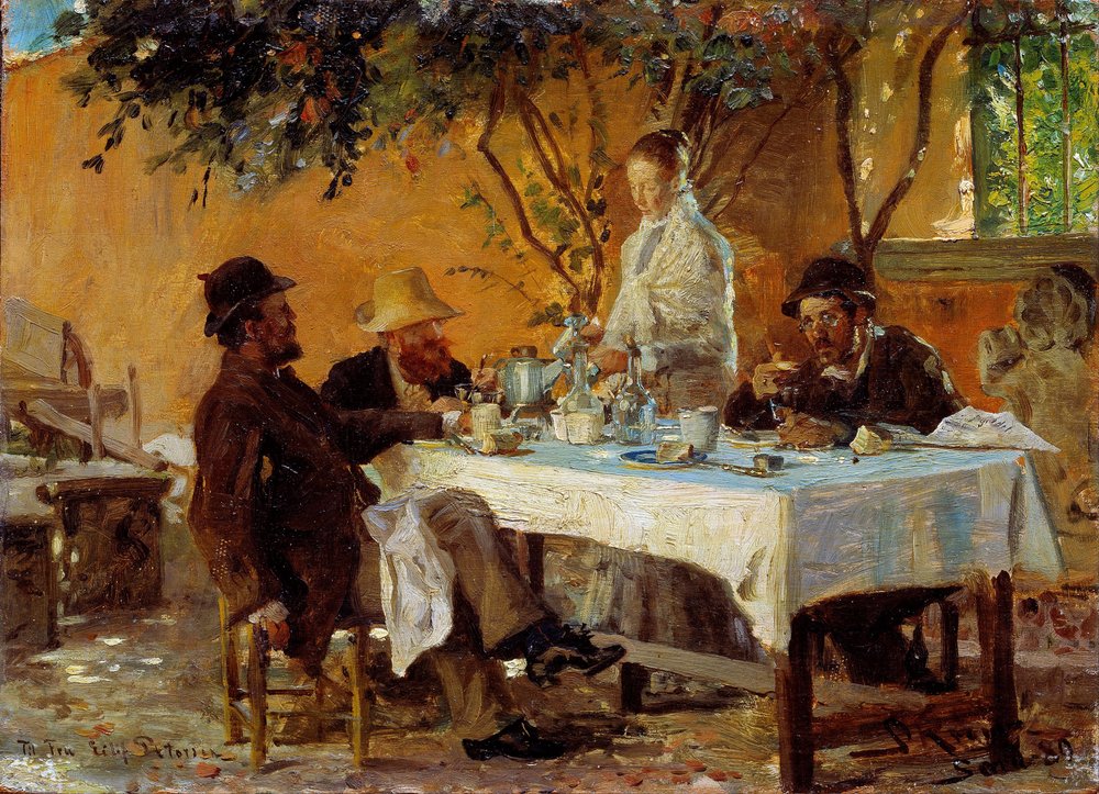 Café da manhã em Sora de Peder Severin Krøyer