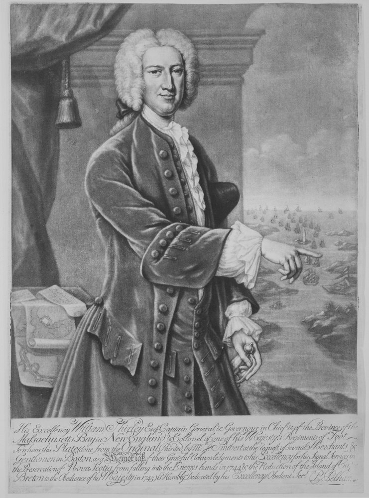 William Shirley, governador de Massachusetts, 1747., 1747. de Peter Pelham