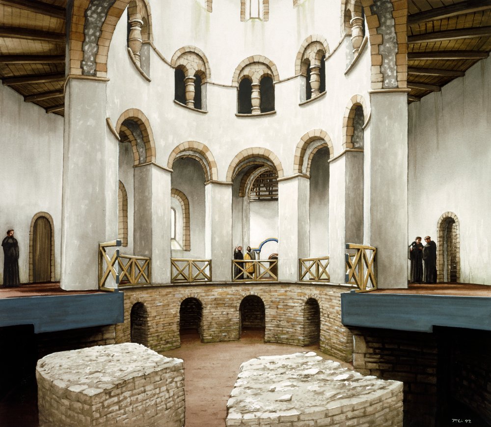 Rotunda do abade Wulfric na Abadia de Santo Agostinho, século XII, c1990-2010 de Peter Urmston