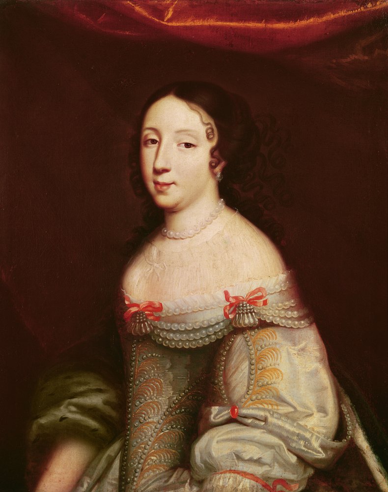 Retrato de Ana de Áustria (1601-1666), infanta de Espanha, rainha consorte de França e Navarra (1615-1643) de Philippe de Champaigne