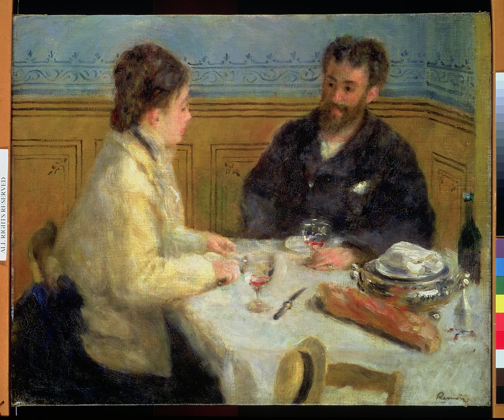 O almoço, c.1879 de Pierre-Auguste Renoir