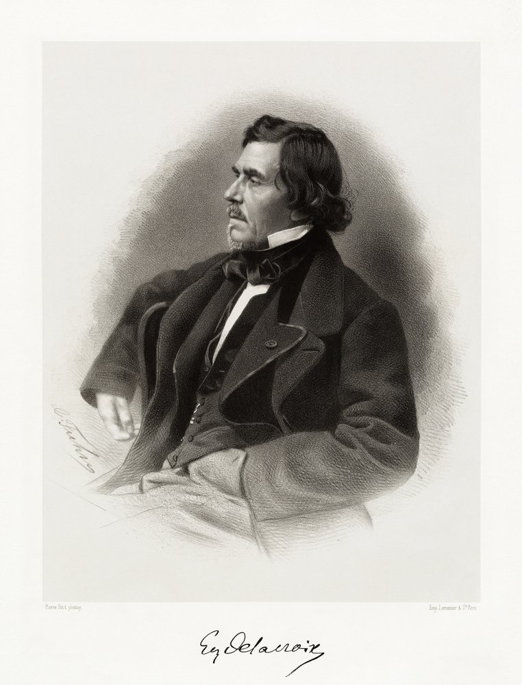Ferdinand Victor Eugène Delacroix, 1865-66 de Pierre Petit