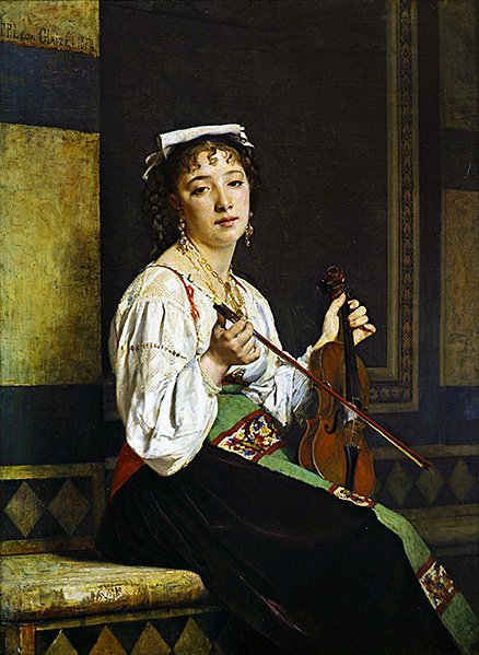 O músico italiano de Pierre-Paul-Lêon Glaize