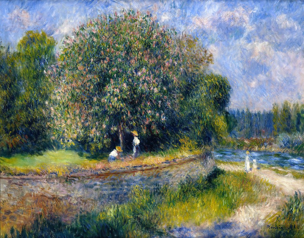 Castanheiro em flor de Pierre-Auguste Renoir