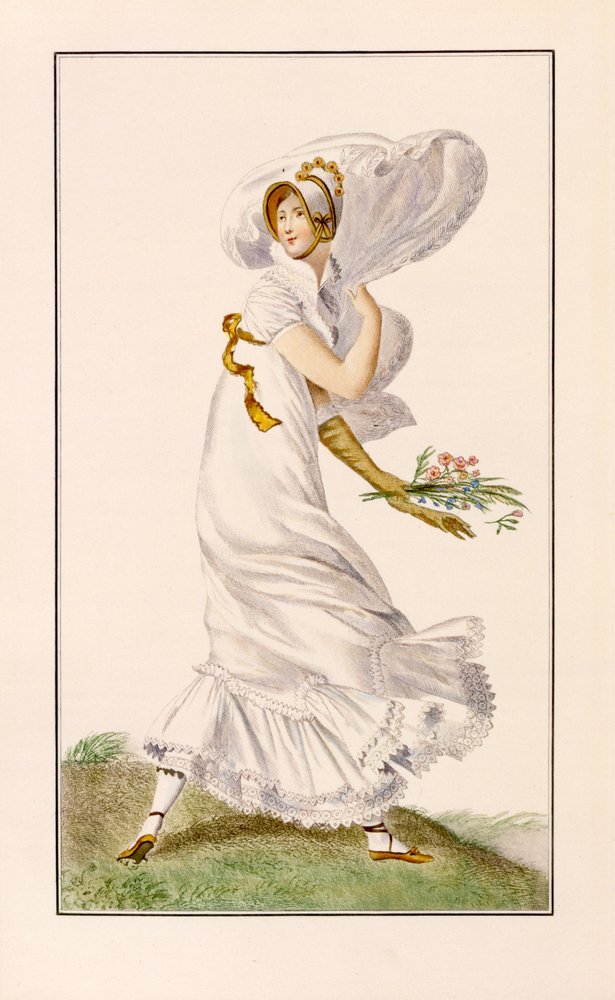 Vestido Chiffon Promenade, 1812 de Pierre de La Mesangere