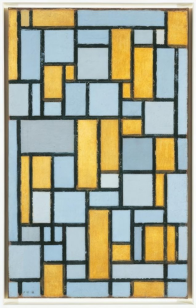 Piet Mondrian (1872–1944), Composição em Gray e Ochre, 1918