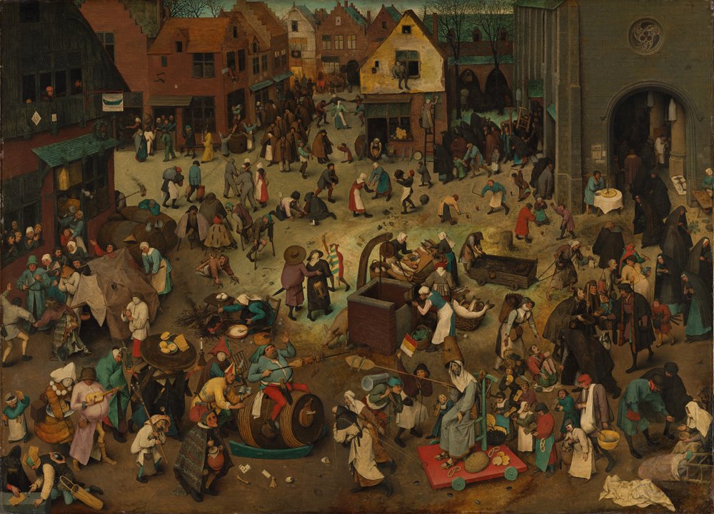 A luta entre o carnaval e a quaresma de Pieter Bruegel the Elder
