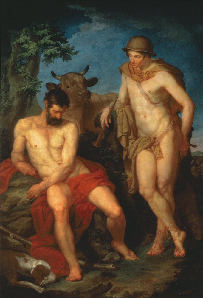 Mercúrio e Argos, 1776 de Piotr Ivanovich Sokolov