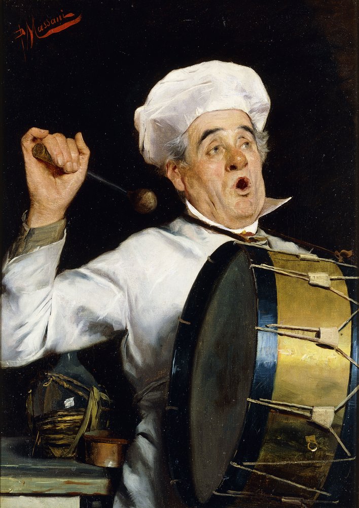Chamando para o jantar, de Pompeo Massani