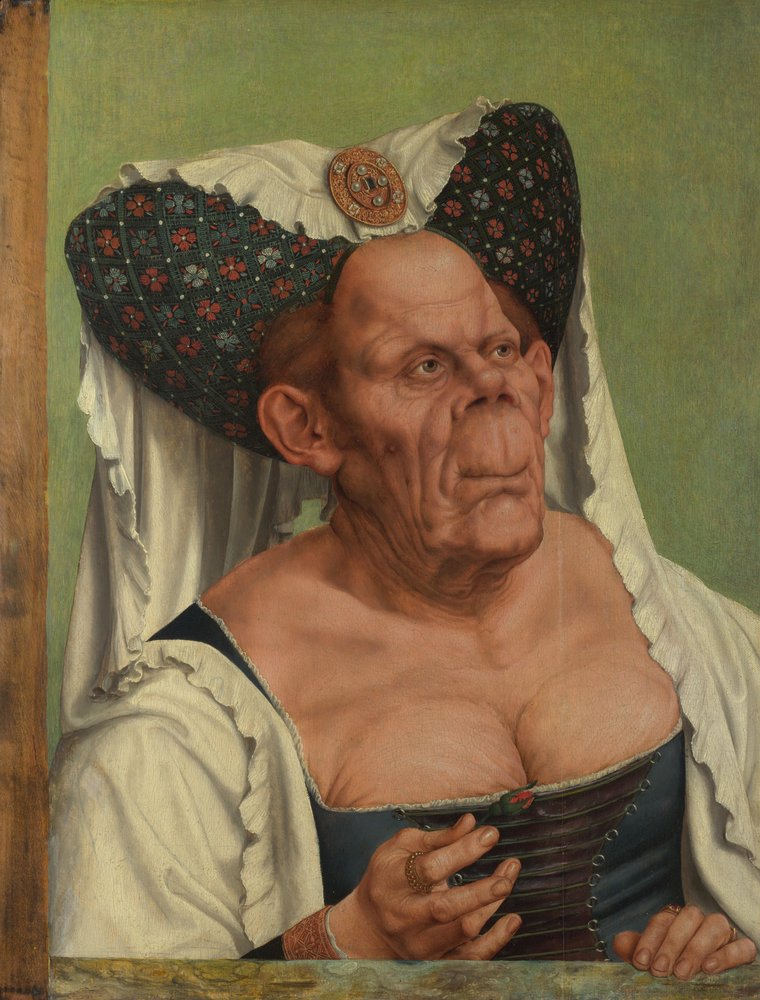 Uma Mulher Velha A Duquesa Feia, c. 1513 de Quentin Massys or Metsys