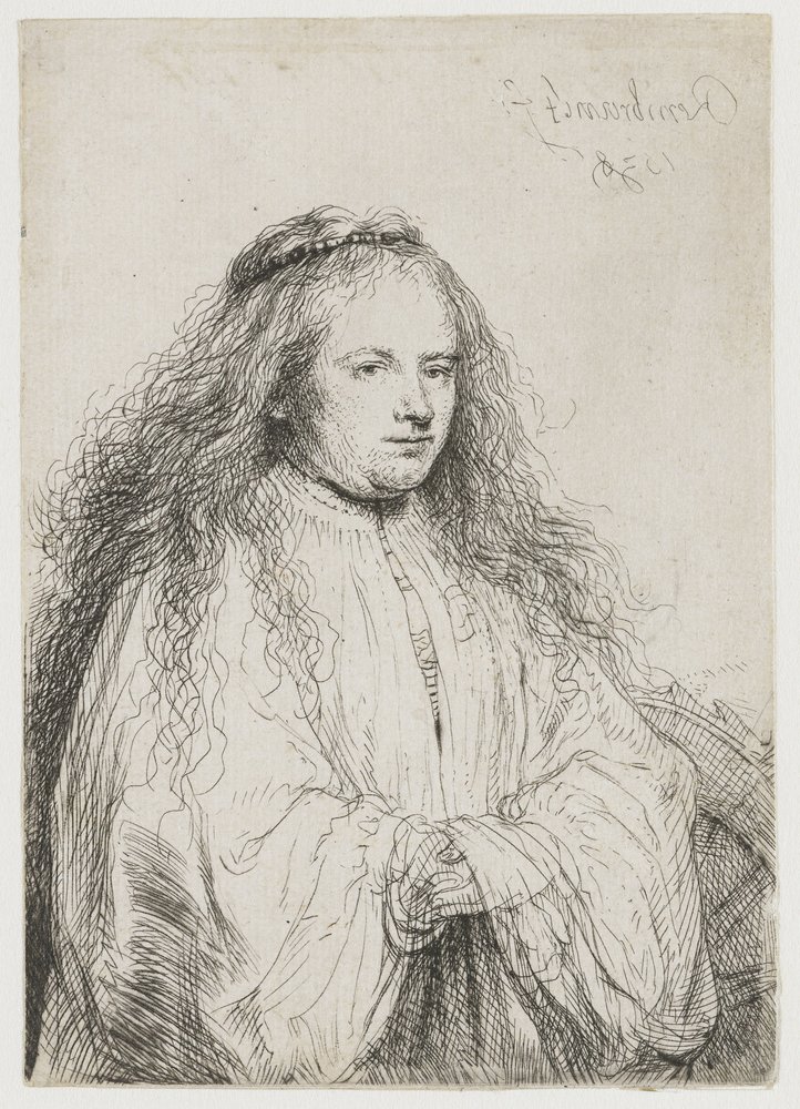 Saskia como Santa Catarina de Alexandria
Santa Catarina ("A pequena noiva judia") de Rembrandt van Rijn