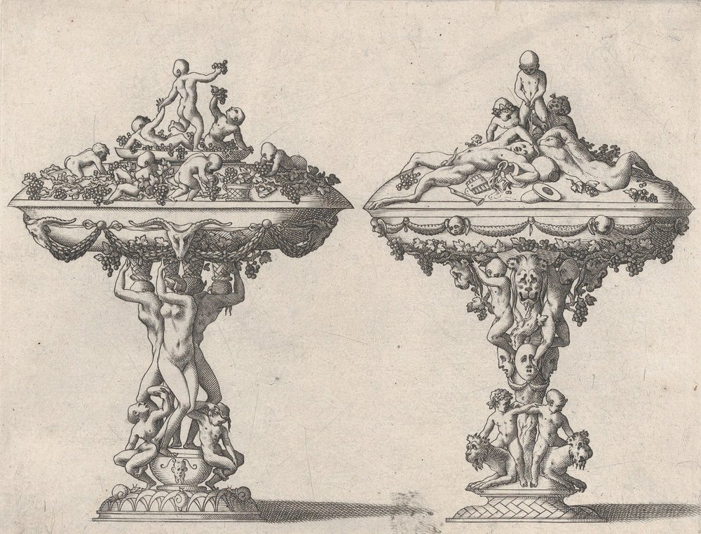 Duas Taças, século XVI-XVII. de Rene Boyvin