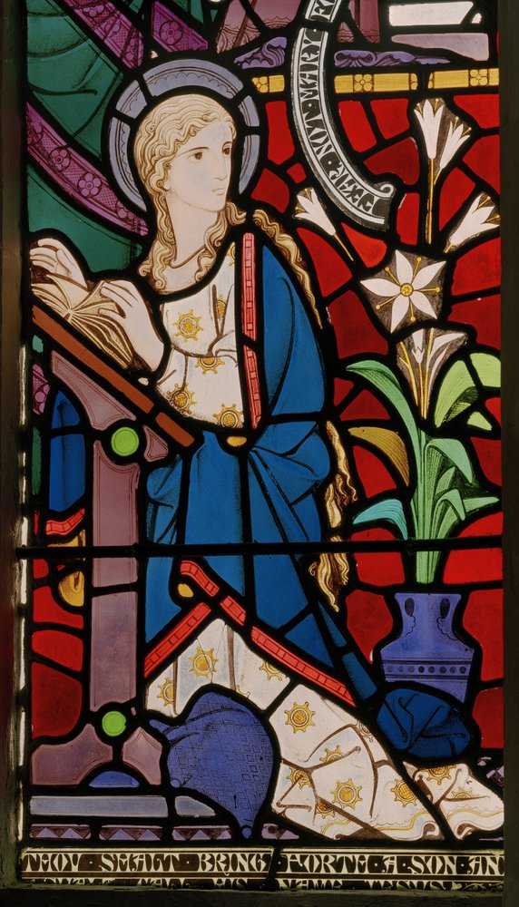 A Anunciação, 1864 (vitral) de Robert Turnill Bayne