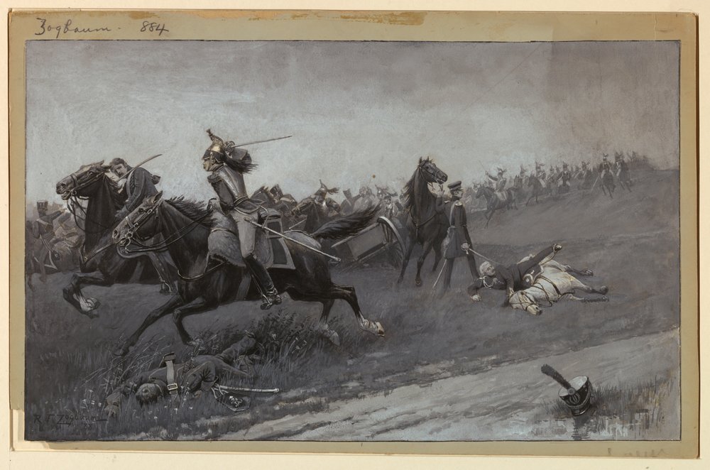 Blücher Unhorsed em Ligny de Rufus Fairchild Zogbaum