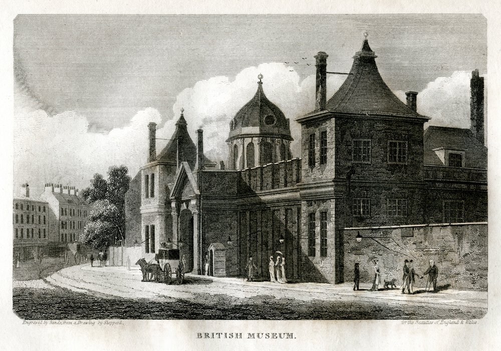Museu Britânico, Londres, c1810. de Sands