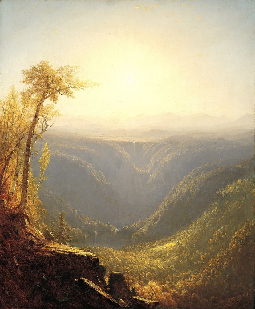 Um desfiladeiro nas montanhas (Kauterskill Clove), 1862 de Sanford Robinson Gifford