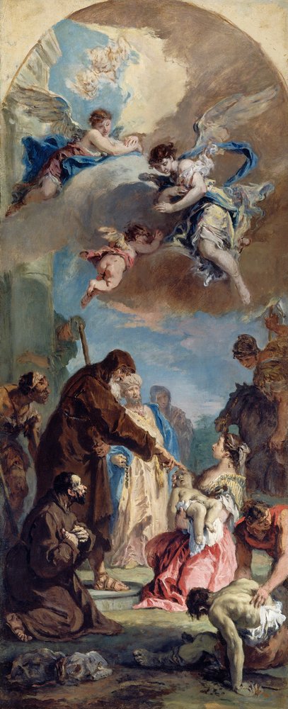Milagre de São Francisco de Paula de Sebastiano Ricci