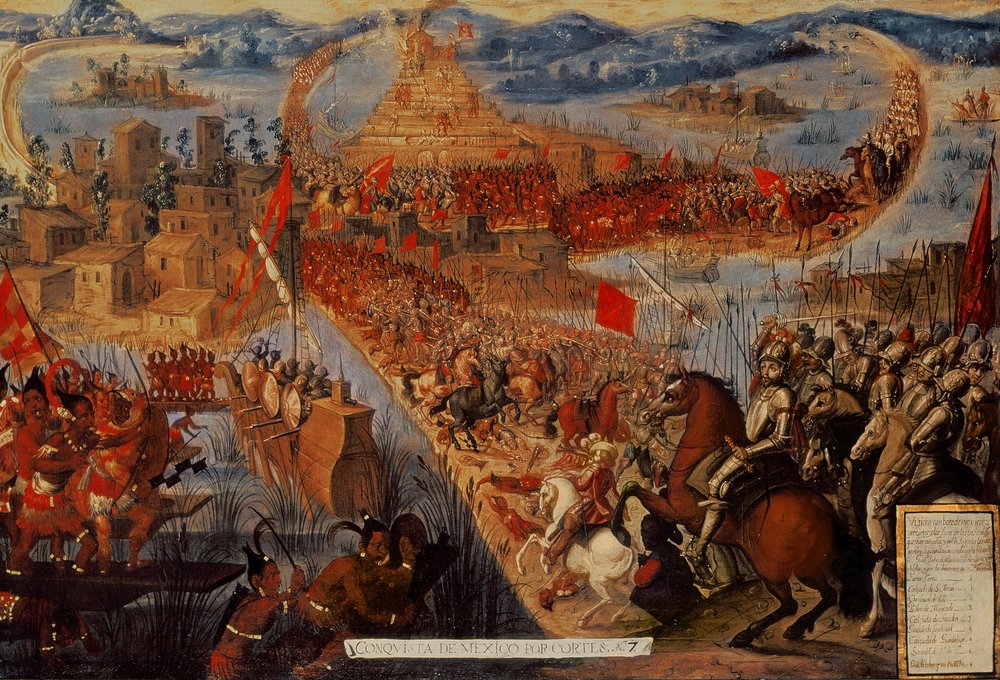 A conquista de Tenochtitlan, da série «A Conquista do México» de Spanish School