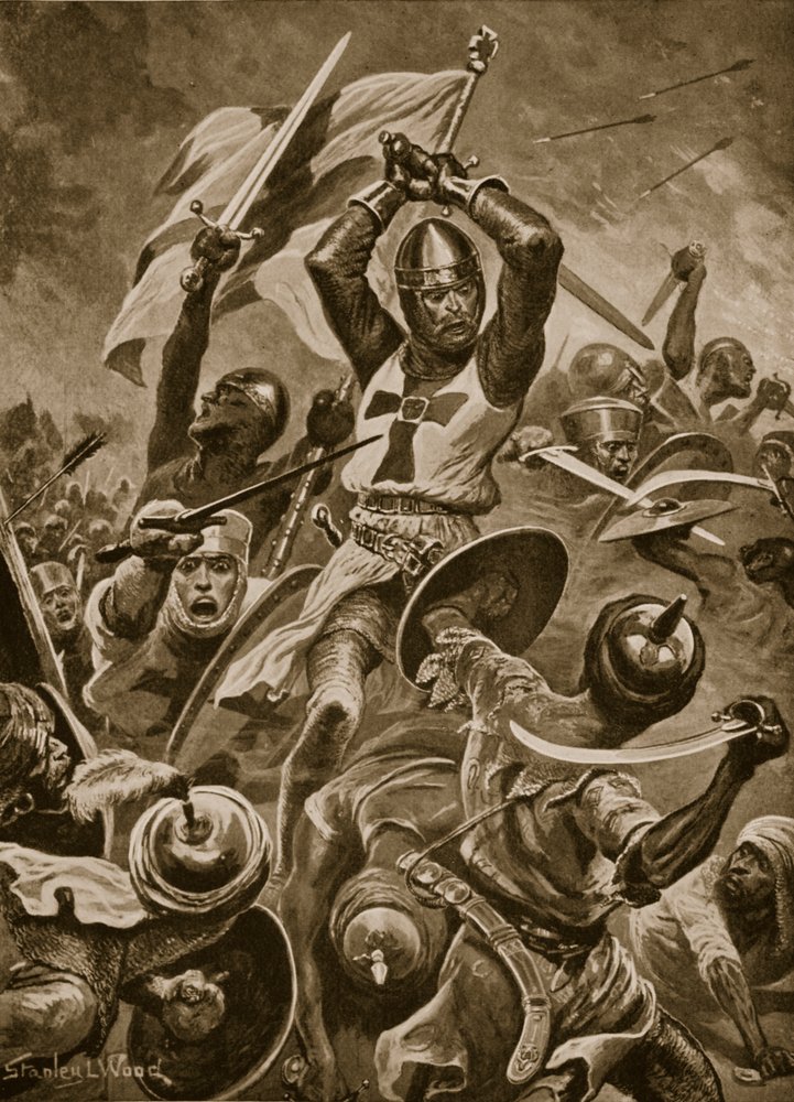 Cruzados tomando a cidade de Tiro de Stanley L. Wood