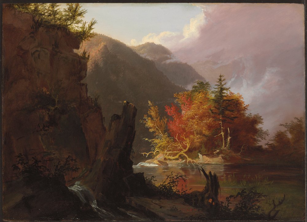 Vista em Kaaterskill Clove, 1826 de Thomas Cole