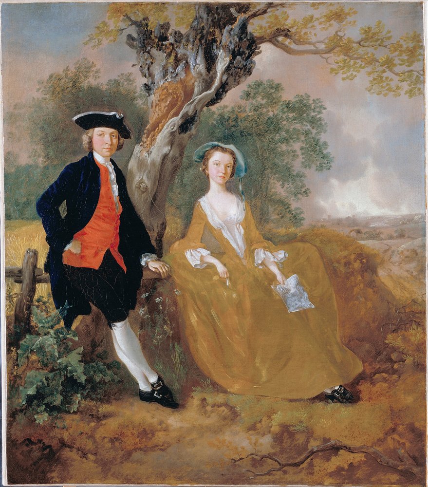 Um casal numa paisagem de Thomas Gainsborough