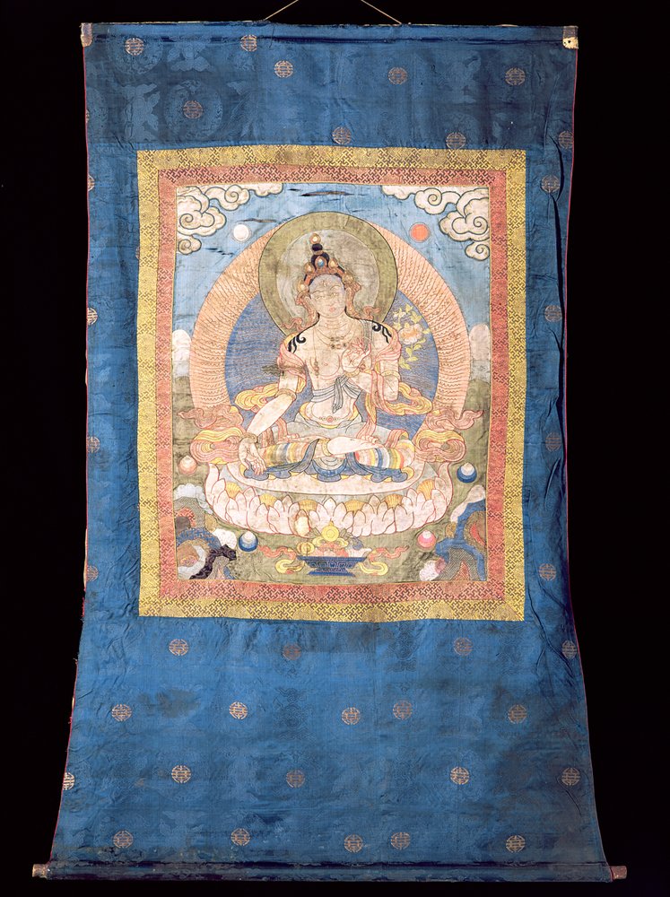 Tara Branca, do Butão (têxtil) de Tibetan School