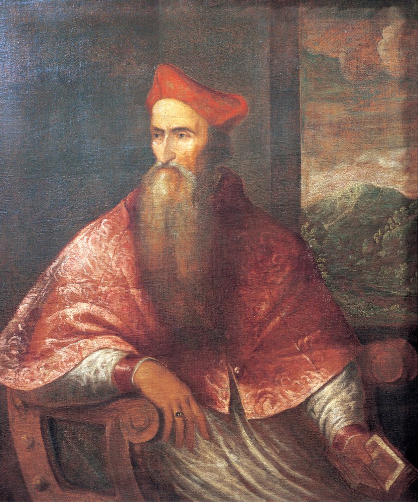 Retrato de Pietro Bembo de Titian (c.1488-1576)