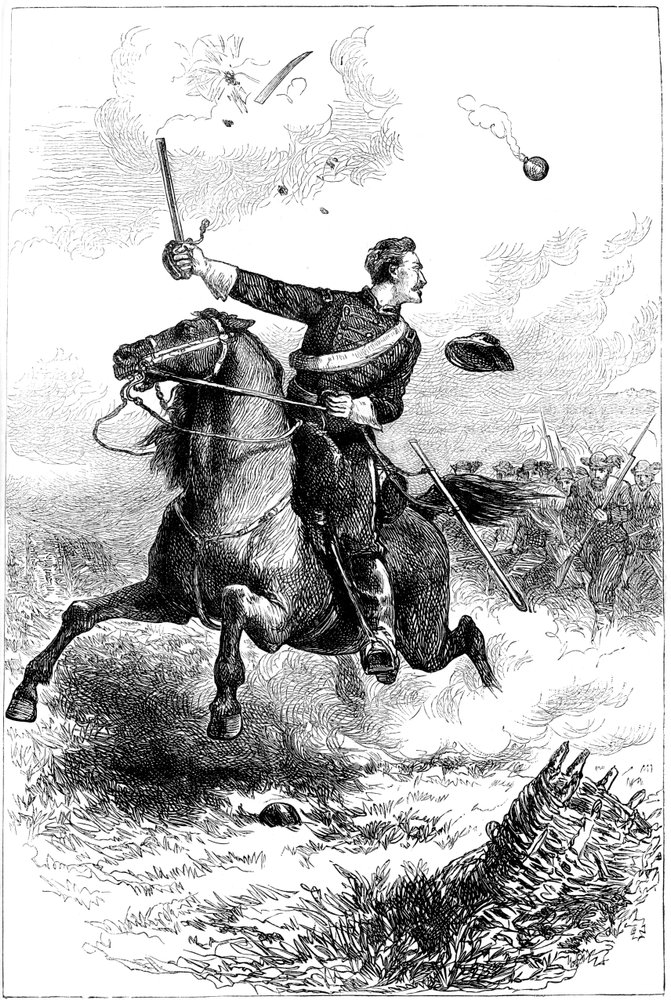 Capitão Northrop liderando o ataque em Knoxville, Tennessee, Guerra Civil Americana, 1863 c1880 de Unbekannt