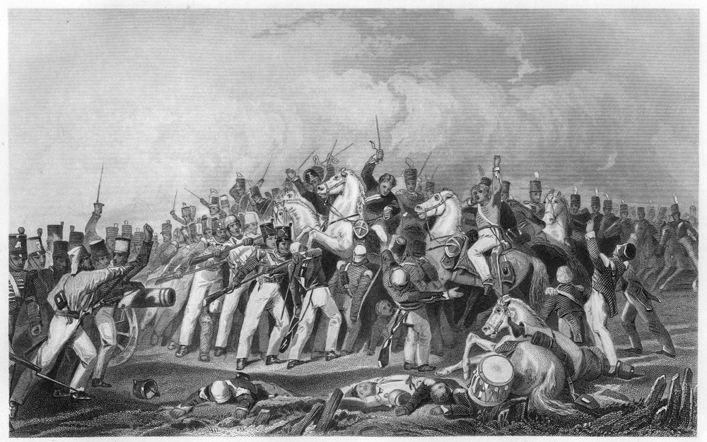 Derrota dos amotinados Sealkote pela coluna General Nicholsons, 1857, c1860 de Unbekannt
