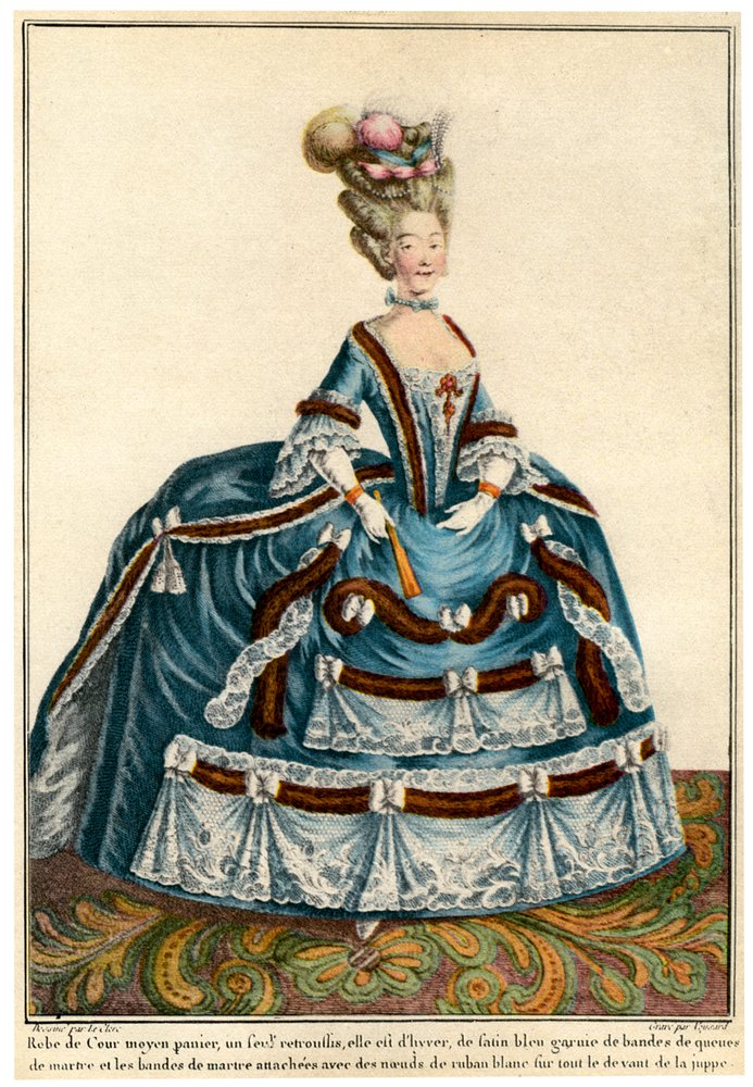 Moda francesa durante o reinado de Luís XV, 1938