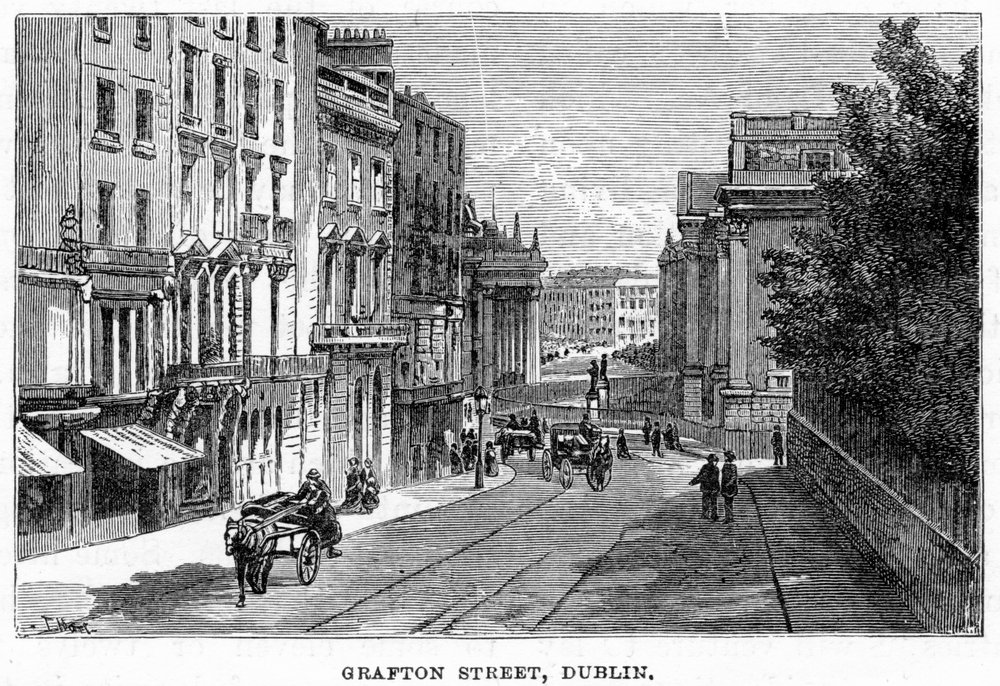 Grafton Street, Dublin, século XIX de Unbekannt